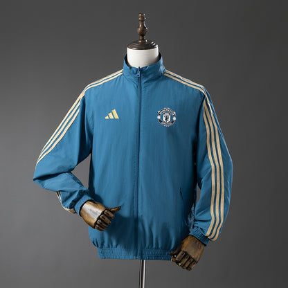 Manchester Reversible Jacket Windbreaker - Blue & Black