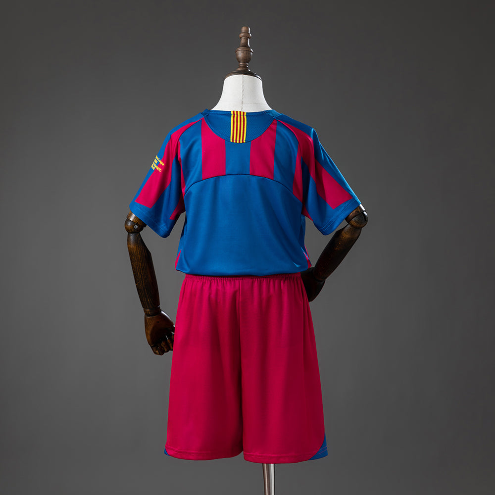 Barcelona 05-06 Home (UEFA Champions League) Retro Kids Kit