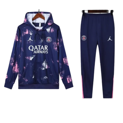Jordan PSG 2024-25 Hooded Purple Training Tracksuit Kits