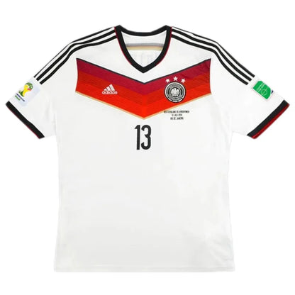 Germany 4 Star 2014 Retro Jersey Home World Cup