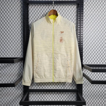 2022/2023 Al-Nassr Reversible Windbreaker (Yellow-Beige) Football Shirt