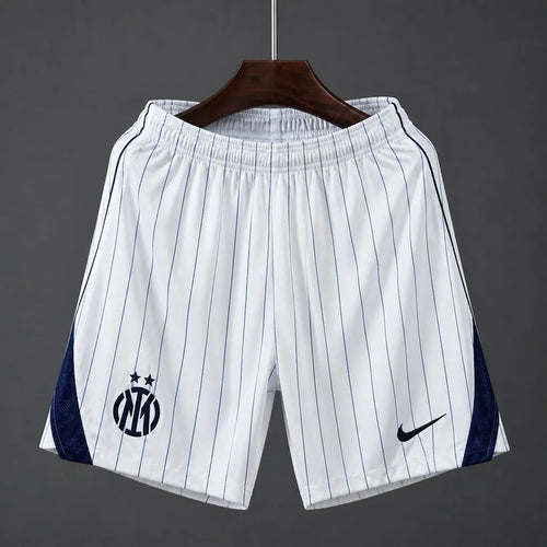 26-27 Inter Milan Away White Stripe Shorts