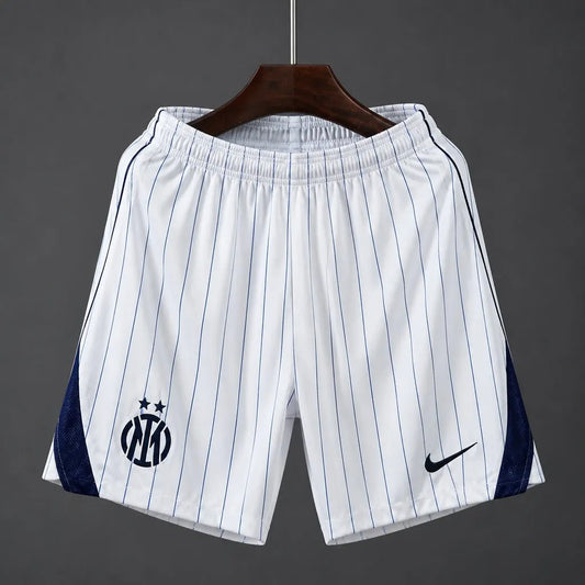 26-27 Inter Milan Away White Stripe Shorts
