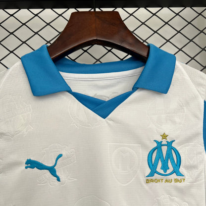 25-26 Kids Olympique Marseille Home Jersey