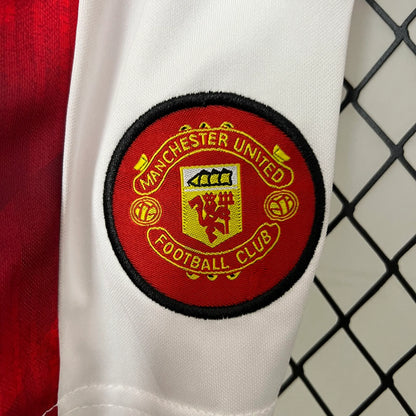 Manchester United 96-97 Home Retro Kid Kits Youth Apparels Jersey