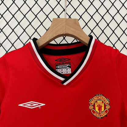 Manchester United 00-01 Home Retro Kid Kits Youth Apparels Jersey