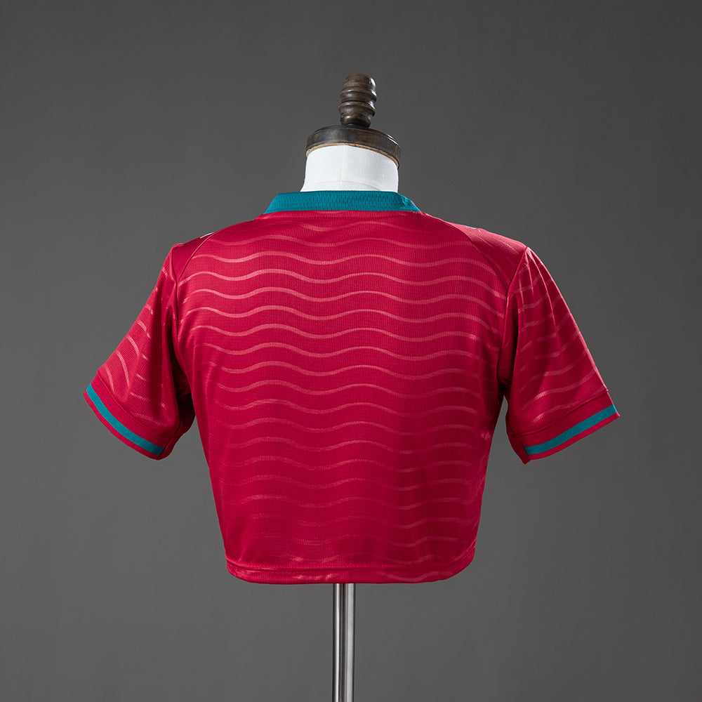 Portugal 2026 Home Women's Crop Top Style Jersey