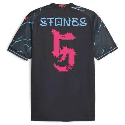 Manchester City 2023/24 HAALAND #9 GREALISH #10 DE BRUYNE #17 J.ALVAREZ #19 FODEN #47 Japanese Tour Printing Third Jersey