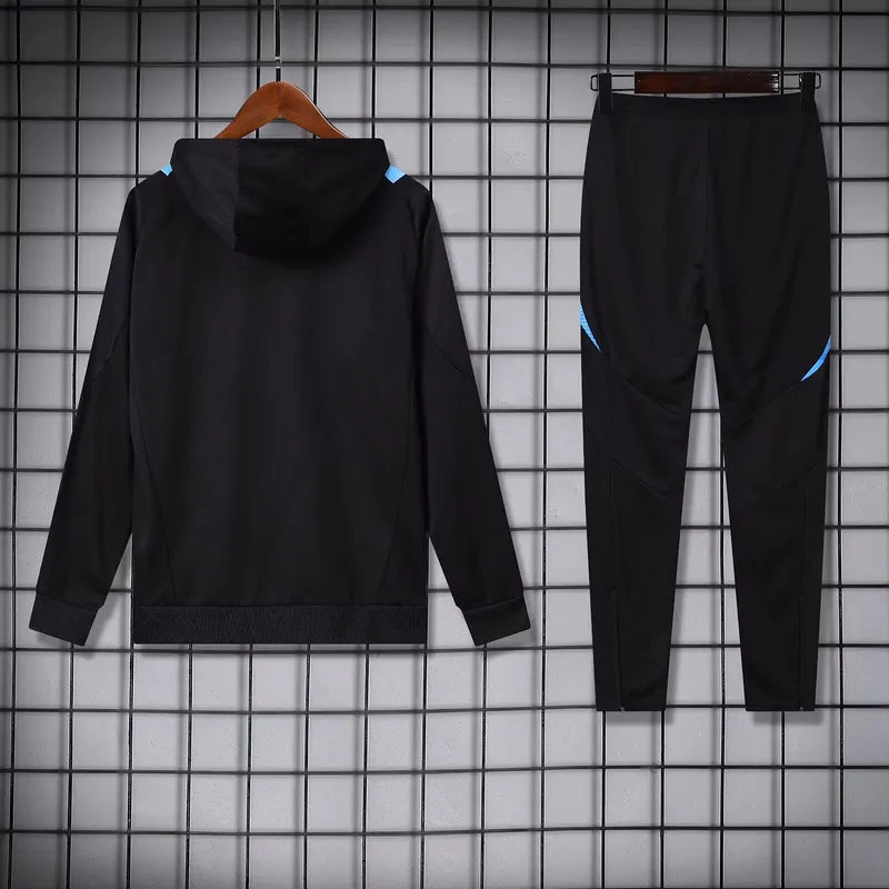Adidas Argentina Nation 2024-25 Hooded Black Training Tracksuit Kits