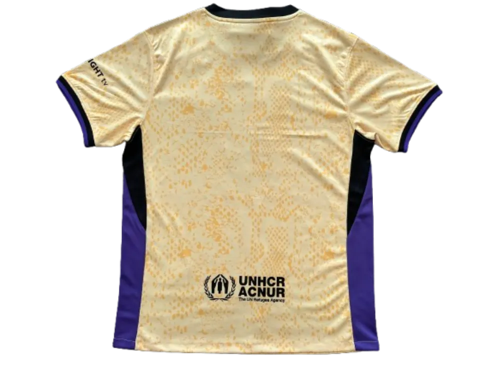Maillot de foot extérieur jaune du Barça 25-26