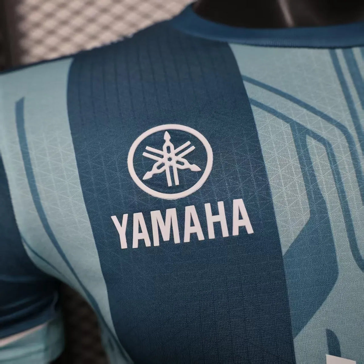 Player Version 25-26 Olympique de Marseille Blue with Geometric Stripes Jersey