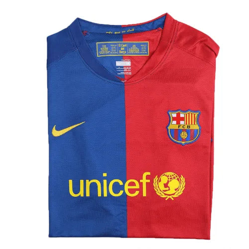 Barcelona A.INIESTA #8 UCL Final Retro Jersey Home 2008-09