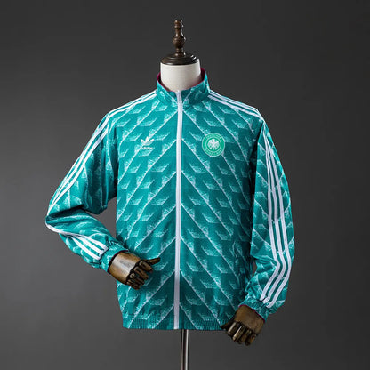 German Reversible Jacket Windbreaker - Green & Purple