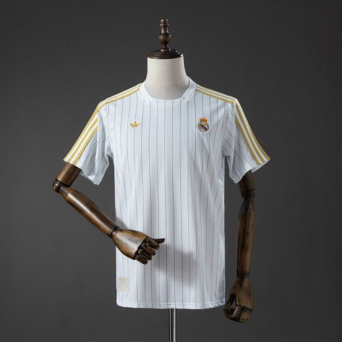 Real Madrid Terrace Icons T-Shirt White Gold