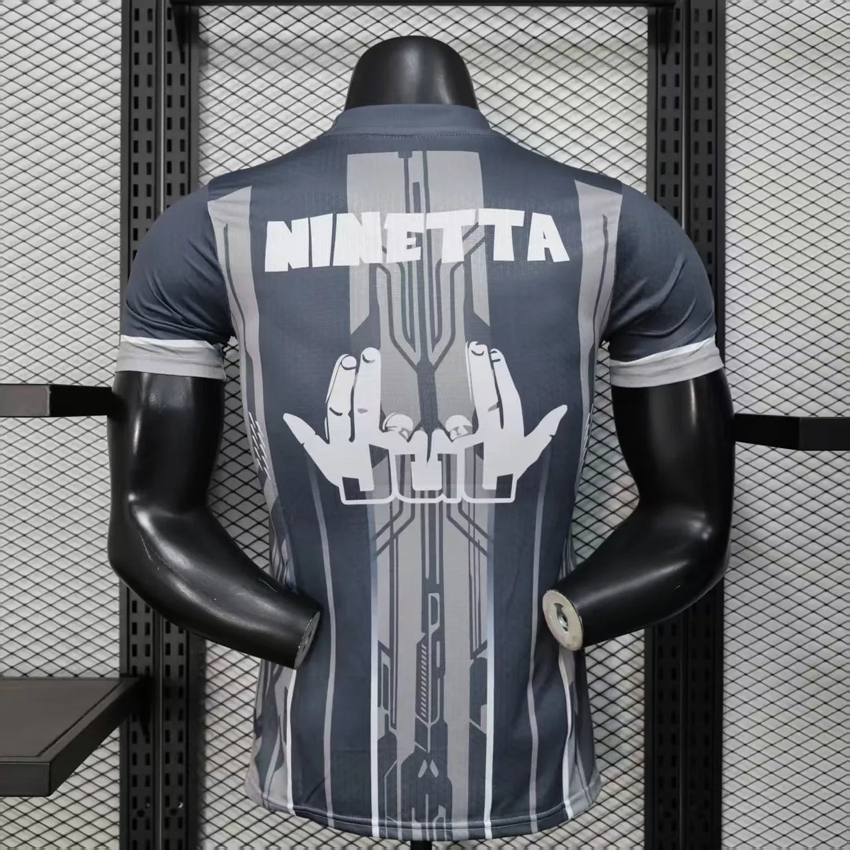 Player Version 25-26 Olympique de Marseille Grey with Geometric Stripes Jersey