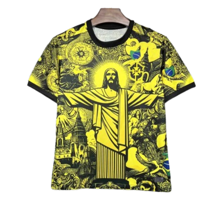 2024 Brazil Christ the Redeemer Special Kit Shirt Football