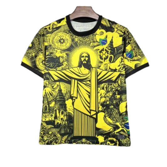 2024 Brazil Christ the Redeemer Special Kit Shirt Football