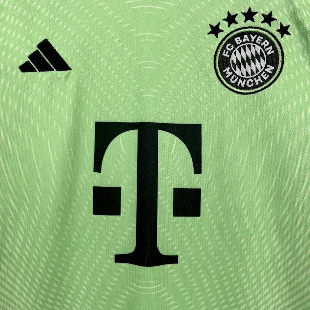 Bayern Munich 2025-26 Green Goalkeeper Kids Kit