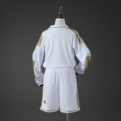 Real Madrid 11-12 Home Retro Long-Sleeve Kids Kit