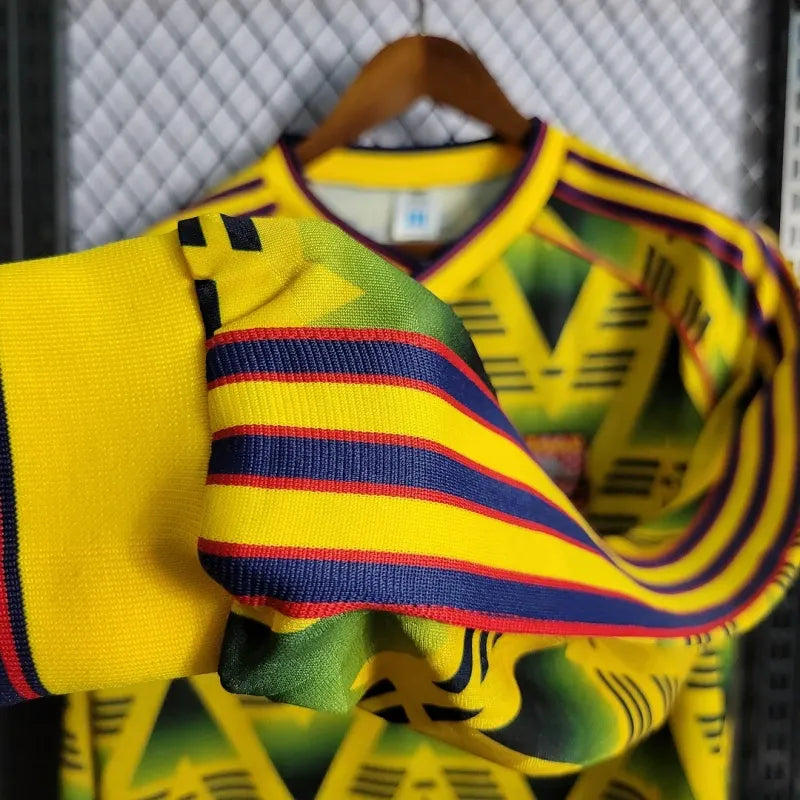 Arsenal Retro 91-93 Away Long Sleeve Football Yellow Shirt