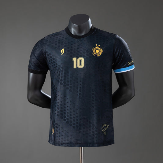 Argentina Maradona #10 Special Edition-Black Player Version Jersey