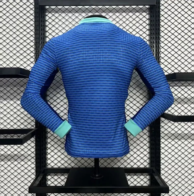 Nike Authentic Soccer Jersey Brazil Away Shirt Long Sleeve 2024