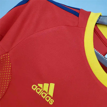 2002 Spain Nation Retro Jersey Home World Cup