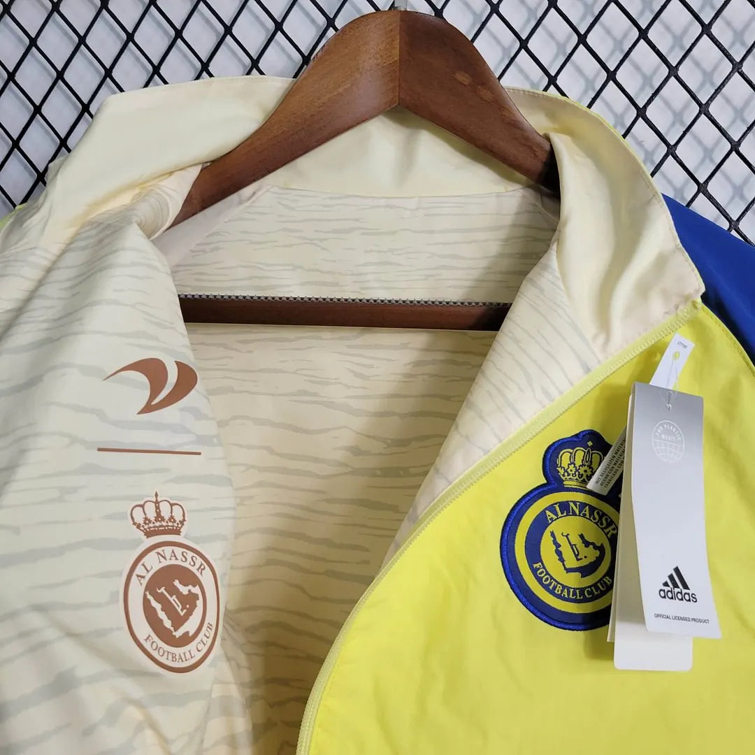 2022/2023 Al-Nassr Reversible Windbreaker (Yellow-Beige) Football Shirt