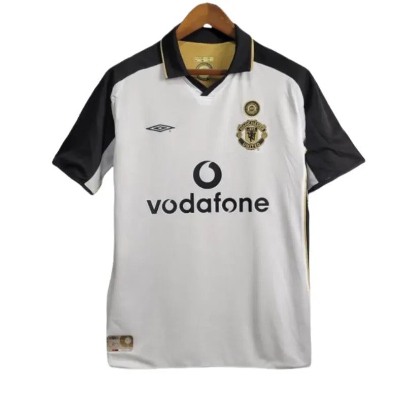 Retro Long Sleeve Manchester United Centenary Season Reversible Football Shirt 2001/2002