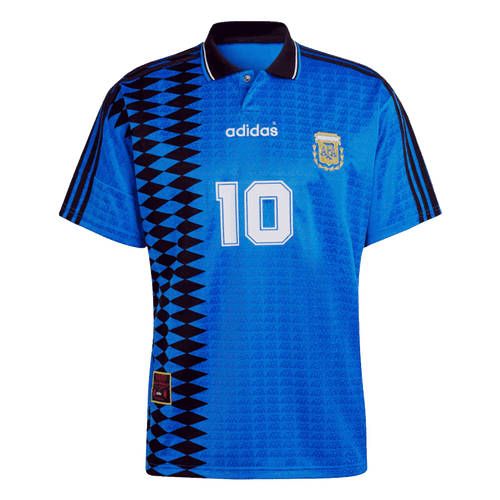Argentina Nation #10 Away Retro Soccer Jersey 1994