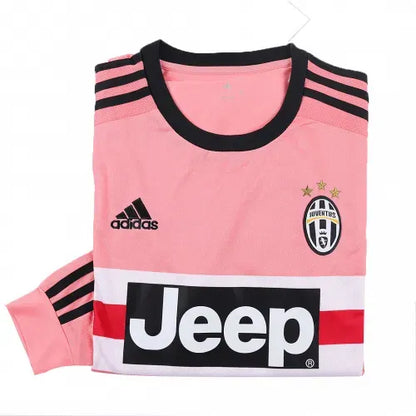 15-16 Juventus Retro Long Sleeve Jersey Away