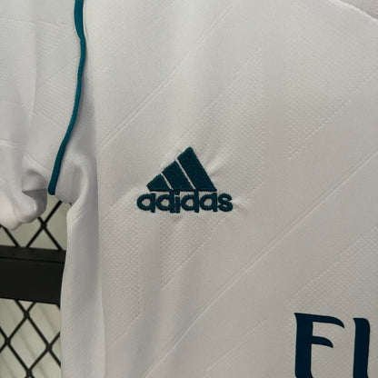 Real Madrid 17-18 Home Retro Kids Kit Soccer Jersey