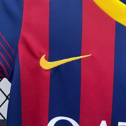 Barcelona 13-14 Home Retro Kids Kits Children Shirt Cheap Jersey
