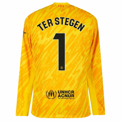 Barcelona Away GK Ter Stegen 1 Shirt 2024-2025 (La Liga) Size S-XXL