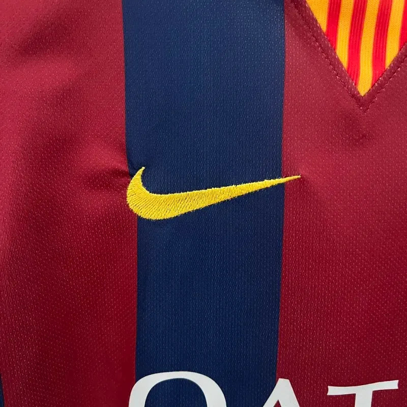 Barcelona Home 2014-15 Retro Kids Kits Jersey+Shorts
