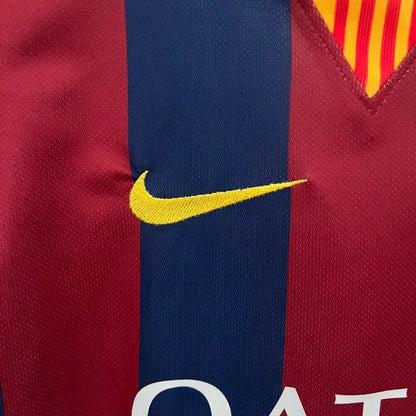 Barcelona Home 2014-15 Retro Kids Kits Jersey+Shorts