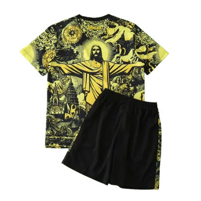 2024 Brazil Christ the Redeemer Special Kids Kit Shirt Football