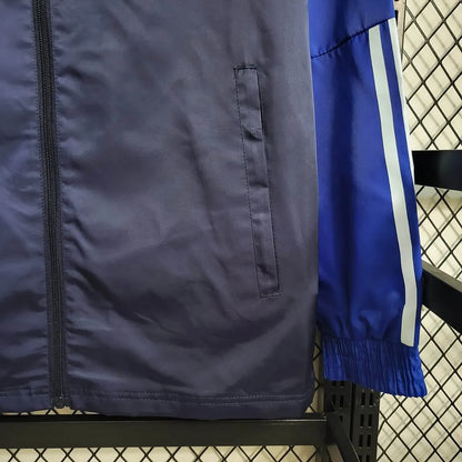 2023/2024 Manchester United Trench Coat Blue Football Jersey