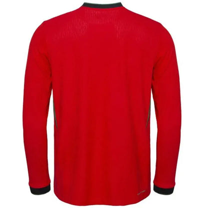 2024 Portugal Nation Home Long Sleeve Jersey Euro