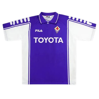 Fiorentina BATISTUTA #9 RUI COSTA #10 1999/00 Retro Jersey Home
