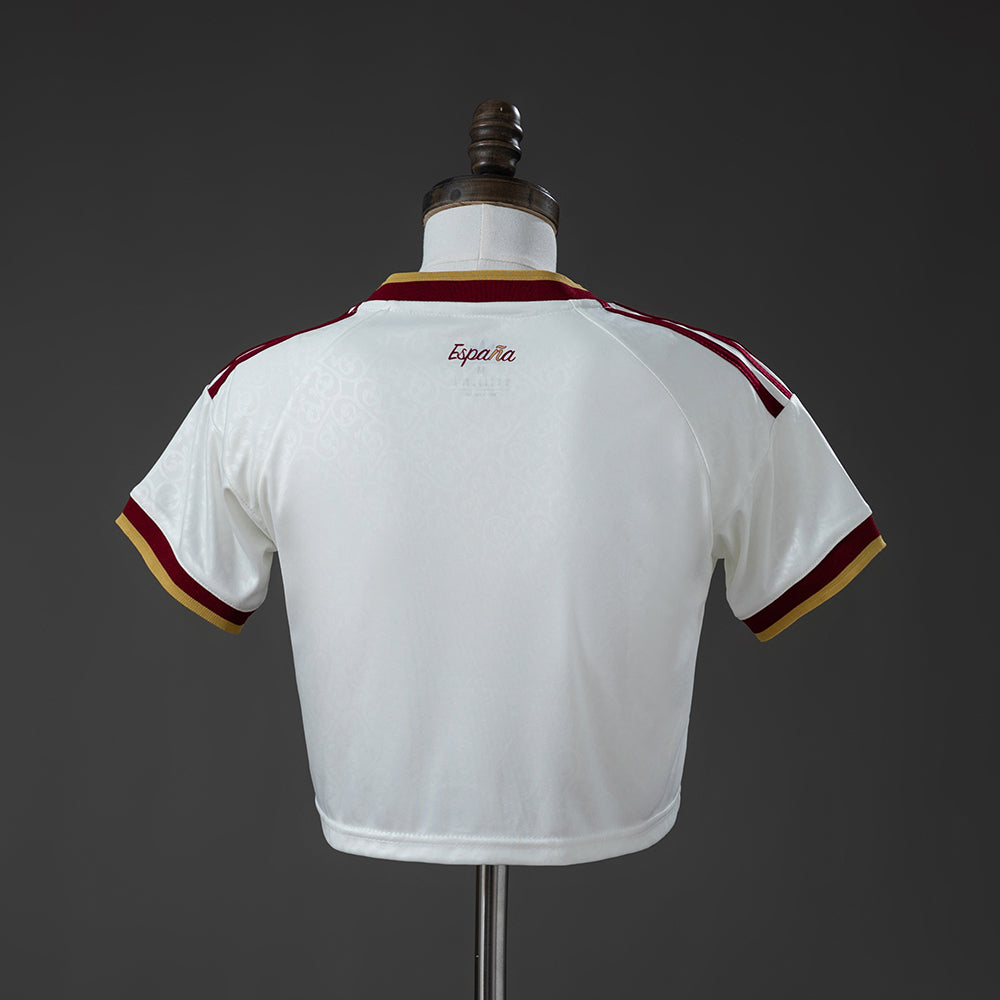 Spain 2026 Home Women's Crop Top Style Jersey