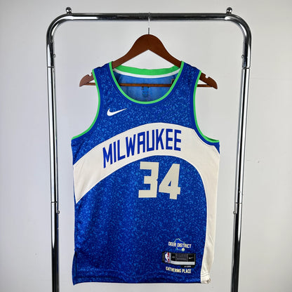 24th Season NBA Bucks City Edition #34