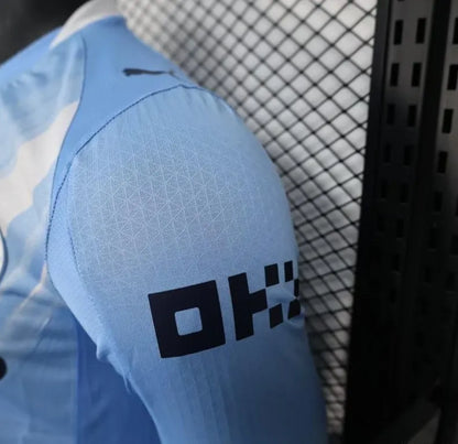 Player Version 25-26 Manchester City Home Long Sleeve Jersey