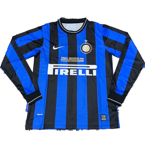 Inter Milan UCL Final 2009/10 Retro Home Long Sleeve Jersey