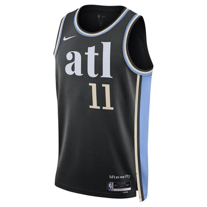 Unisex Atlanta Hawks Trae Young Black 2023-24 Swingman Jersey - City Edition