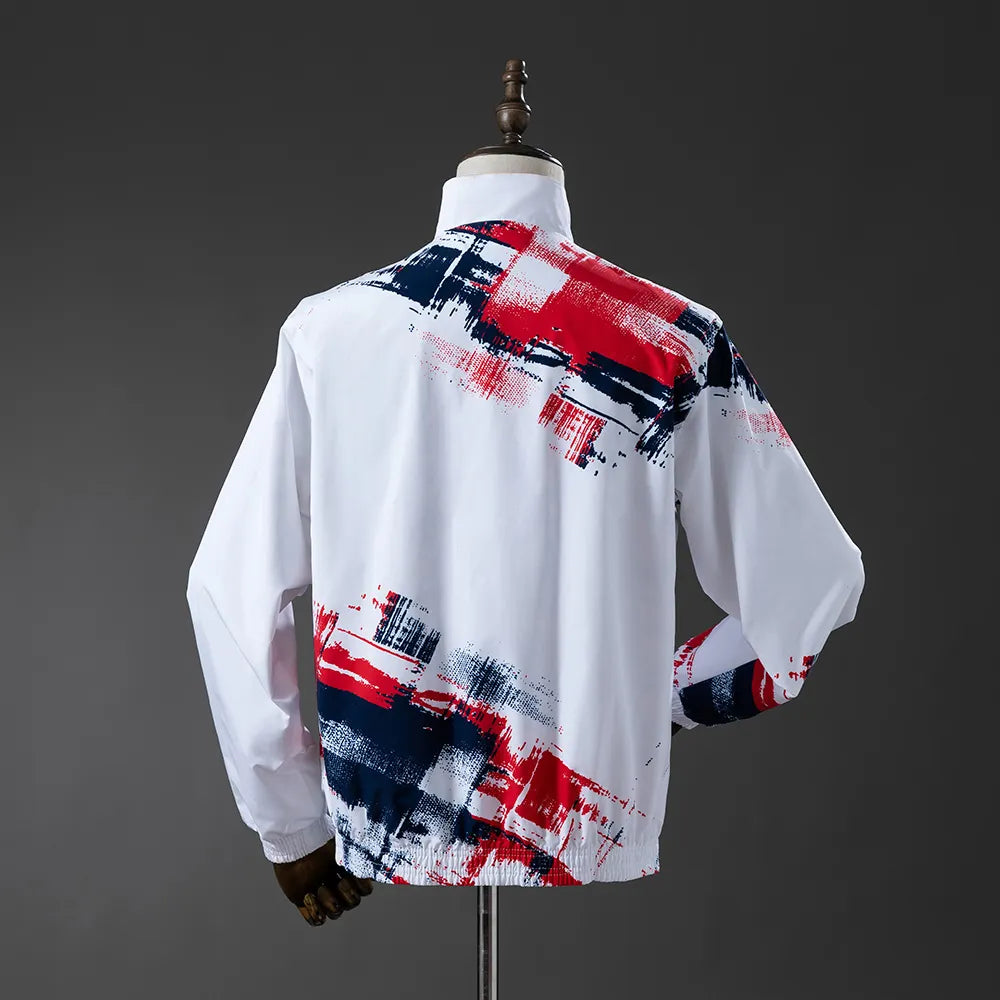 PSG Reversible Jacket Windbreaker - White & Brown