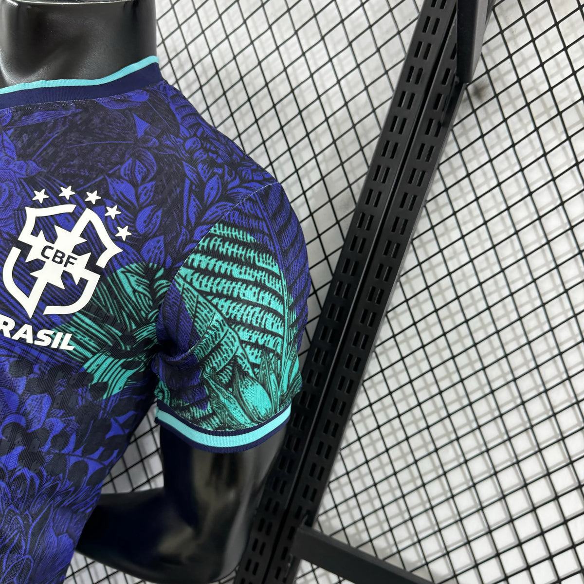 Player Version 2025 Brazil Purple with Tropical Leaf Pattern Jersey