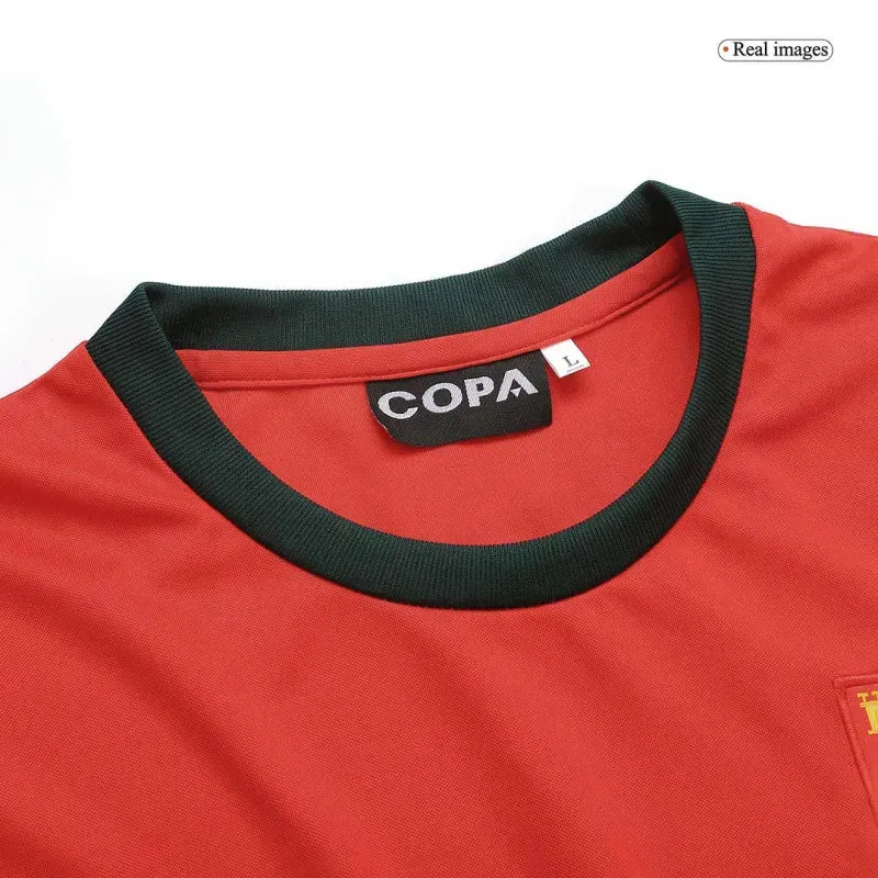 Portugal 1966 Retro Soccer Jersey Home
