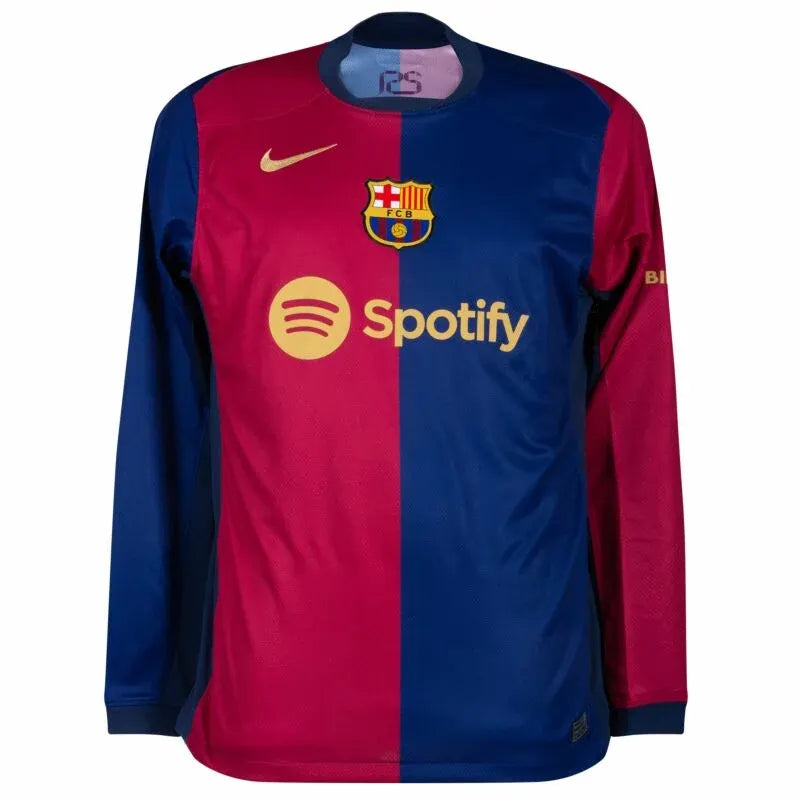Barcelona Home L/S Pedri 8 Shirt 2024-2025 (La Liga) Size S-4XL