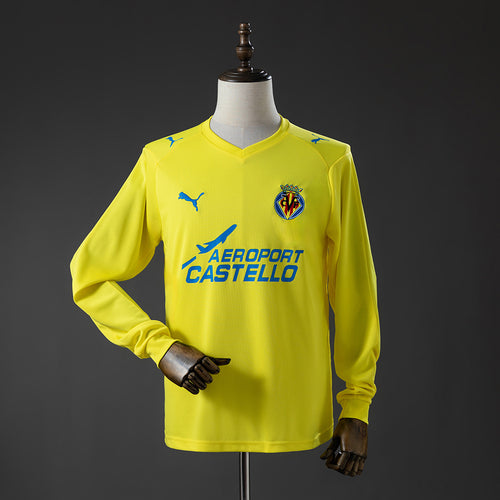 Villarreal 08-09 Home Long-Sleeve Retro Jersey